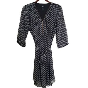 Junior Navy Zipper Pull Dress S